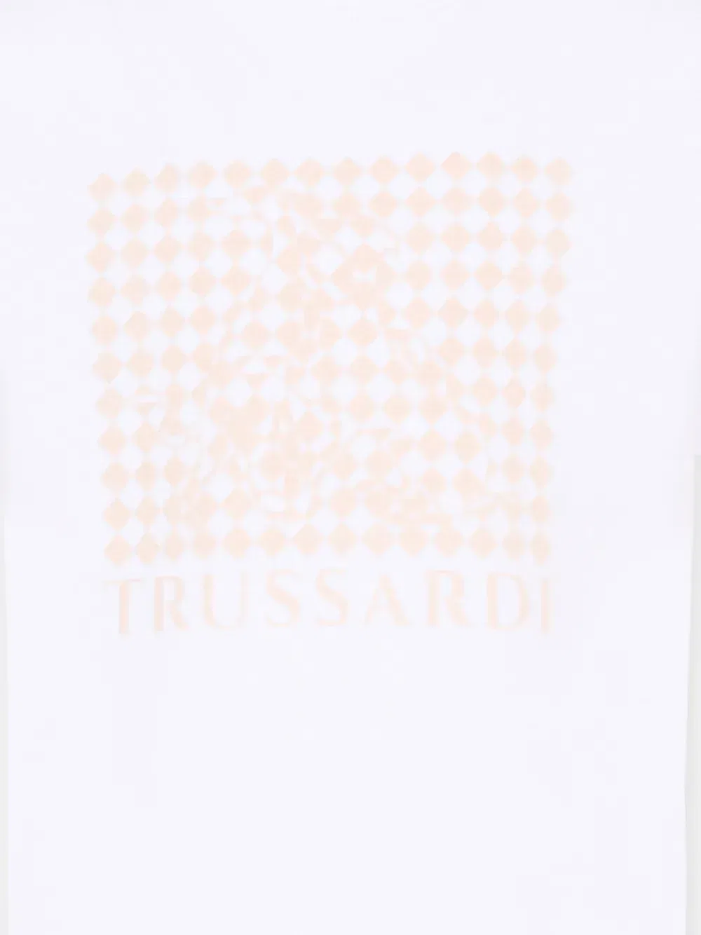 Футболка в клетку с логотипом Trussardi Junior, белый — фото 3
