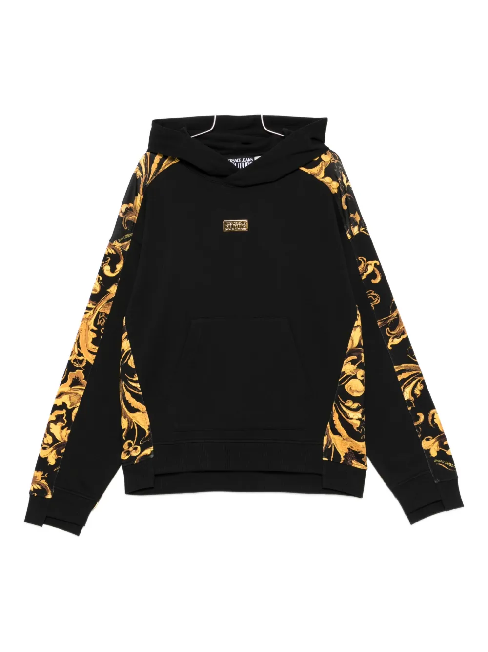 

Толстовка с капюшоном и принтом в стиле барокко Versace Jeans Couture, черный
