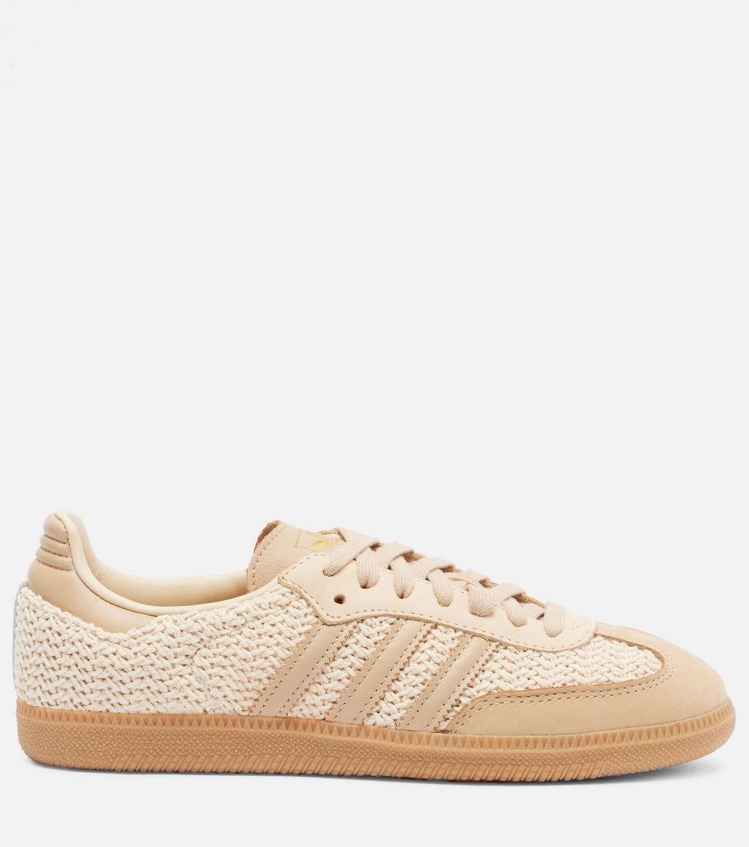 Кроссовки Samba OG с кожаными вставками Adidas, Sand Strata/Magic Beige/Gum 3 — фото 4