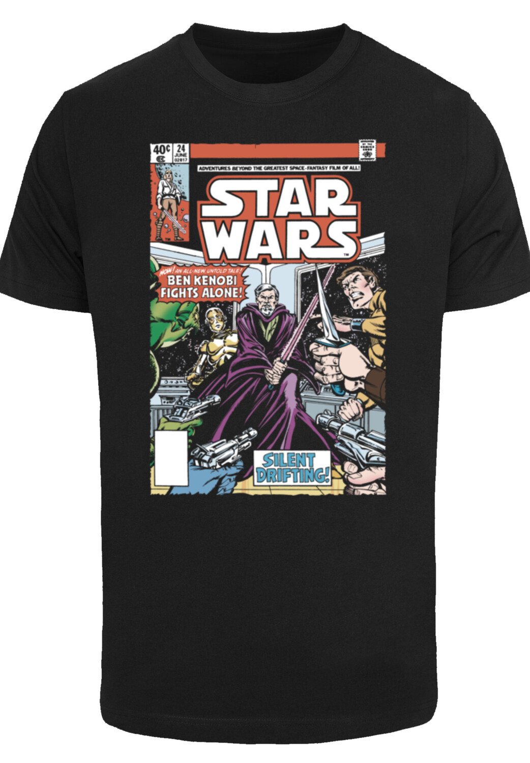 

Футболка F4NT4STIC Star Wars Ben Kenobi Fights Alone, черный