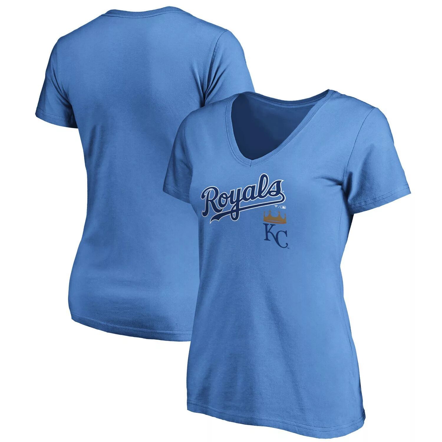 

Голубая женская футболка Fanatics с v-образным вырезом и логотипом команды Kansas City Royals Team Fanatics, Синий, Голубая женская футболка Fanatics с v-образным вырезом и логотипом команды Kansas City Royals Team Fanatics