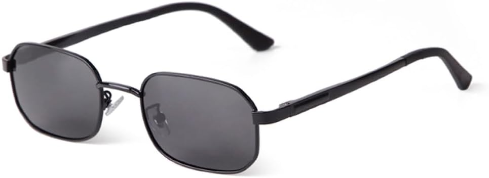 

Ретро узкие прямоугольные солнцезащитные очки в винтажном стиле, модные солнцезащитные очки в маленькой оправе с тонировкой, солнцезащитные очки в стиле хип-хоп MTZJH, C1 Black