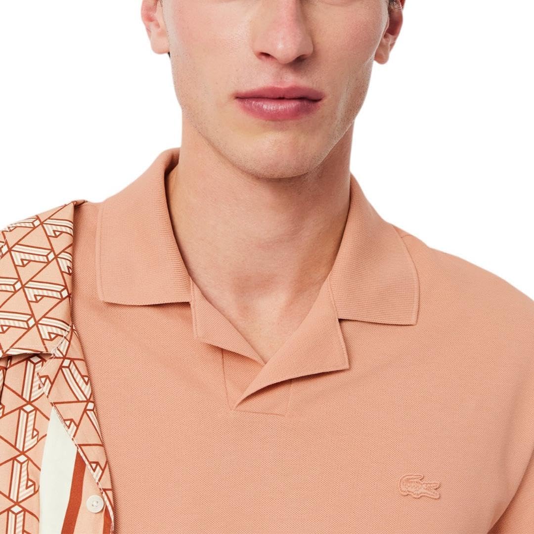 Lacoste мужская классическая поло без пуговиц, Brown — фото 2