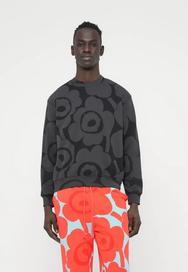 

Толстовка унисекс leiot unikko kioski Marimekko, Black/Grey, Черный, Толстовка унисекс leiot unikko kioski Marimekko, Black/Grey