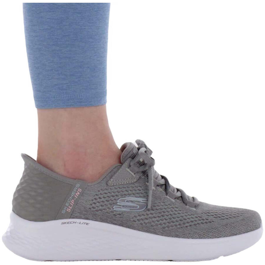 Кроссовки женские Skechers Slip-ins Skech-lite Natural Beauty СИНИЕ — фото 2