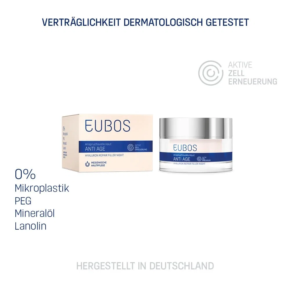 Ночной восстанавливающий филлер-крем «Anti Age Hyaluronic Repair Filler Night» от Eubos Eubos — фото 2