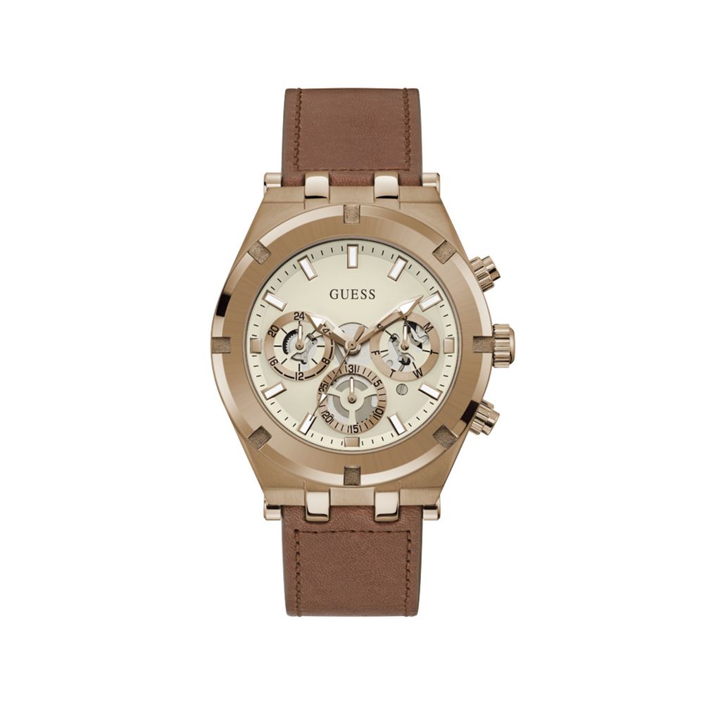

Часы из коричневой кожи Guess