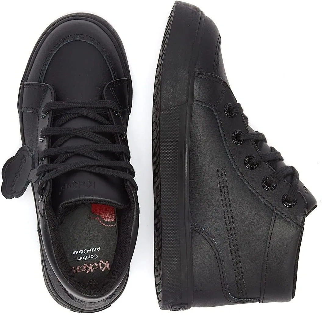 Кроссовки Kickers Unisex Kinder Tovni HiSchuluniform-Schuh, Black — фото 3