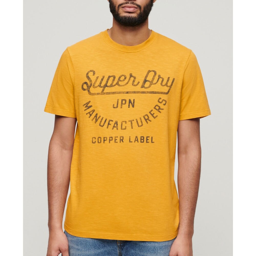 

Футболка с коротким рукавом Superdry Copper Label Script, желтый