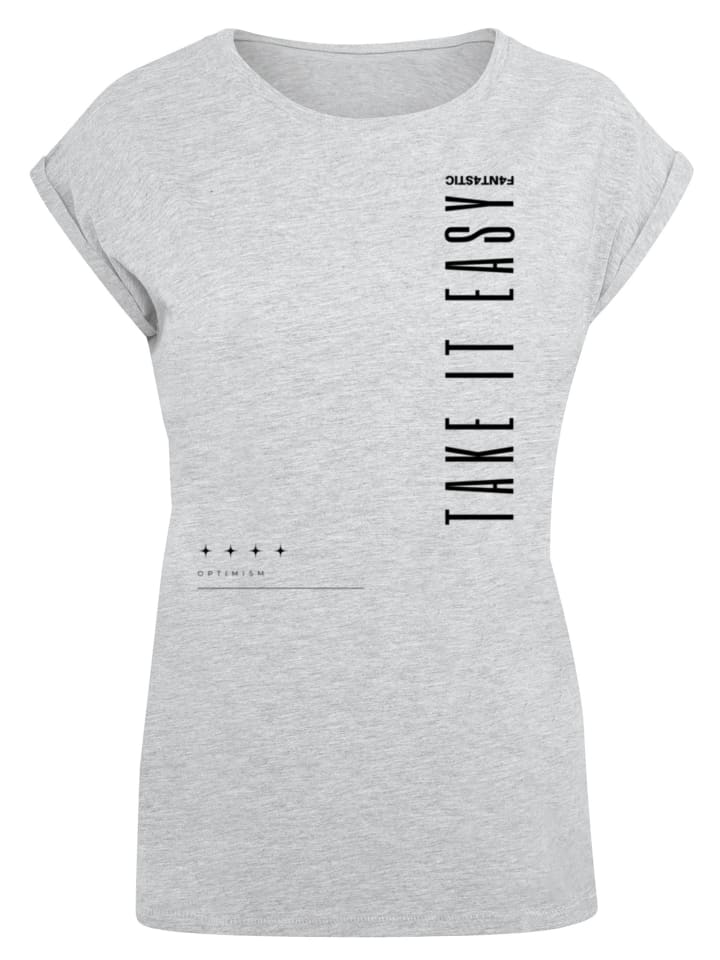 

Футболка с коротким рукавом Take It Easy серого цвета в крапинку F4NT4STIC, Серый, Футболка с коротким рукавом Take It Easy серого цвета в крапинку F4NT4STIC