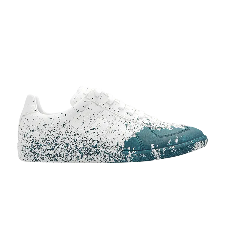 

Кроссовки Maison Margiela Replica 'Paint Splatter - White Oil Blue', белый