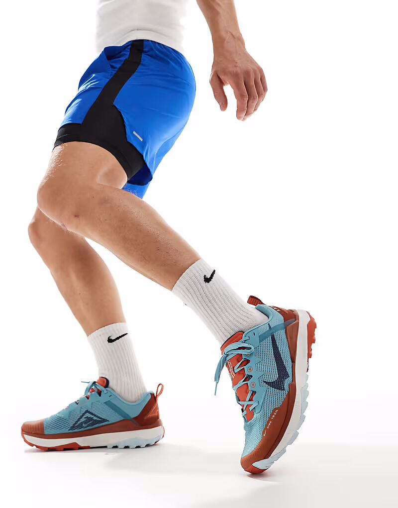 

Кроссовки Nike Running React Wildhorse 8 светло-синего и оранжевого цветов