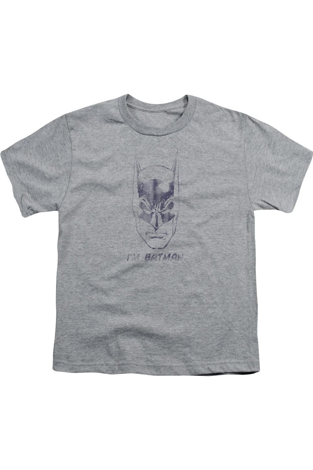 

Футболка с коротким рукавом для детей "Я Бэтмен" Batman Gildan, Athletic Heather