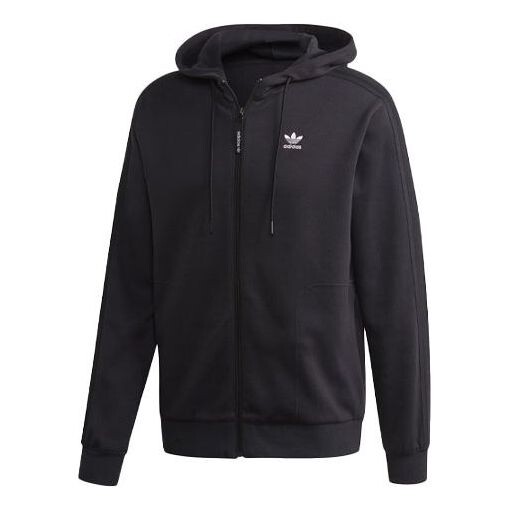 

Куртка adidas originals Casual Sports Knit Hooded Jacket Black, черный