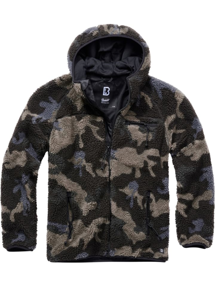 

Флисовая куртка/флисовый свитер Teddyfleece Worker Jacket в камуфляжной расцветке Brandit