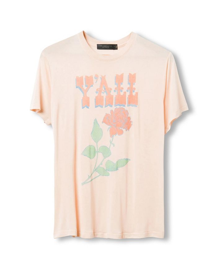

Женская футболка Yall Vintage из тонкого трикотажа Junk Food Clothing, розовый