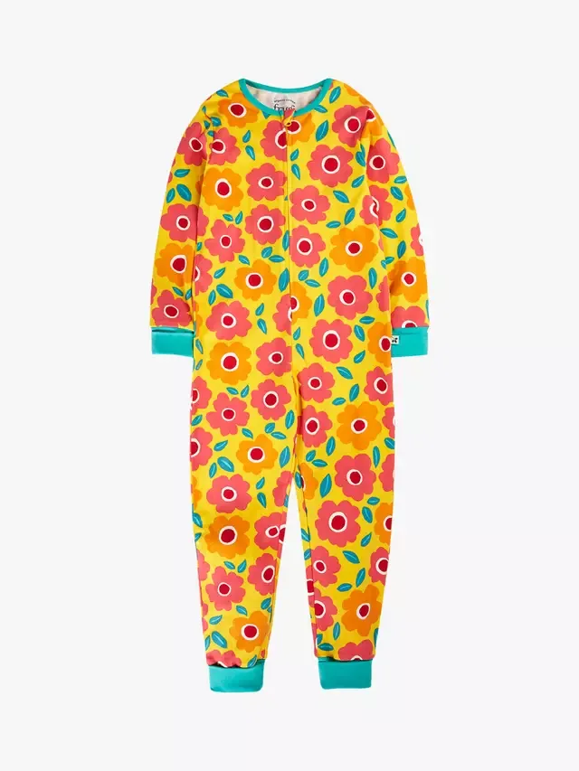 Детский комбинезон на молнии Zelah, Floral Fields Frugi