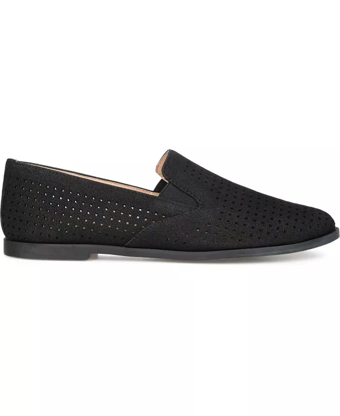 Женские перфорированные лоферы Lucie Slip On Journee Collection, черный — фото 2