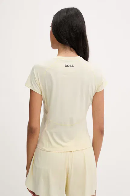 Футболка женская с коротким рукавом Elogofit2 BOSS, бежевый — фото 3