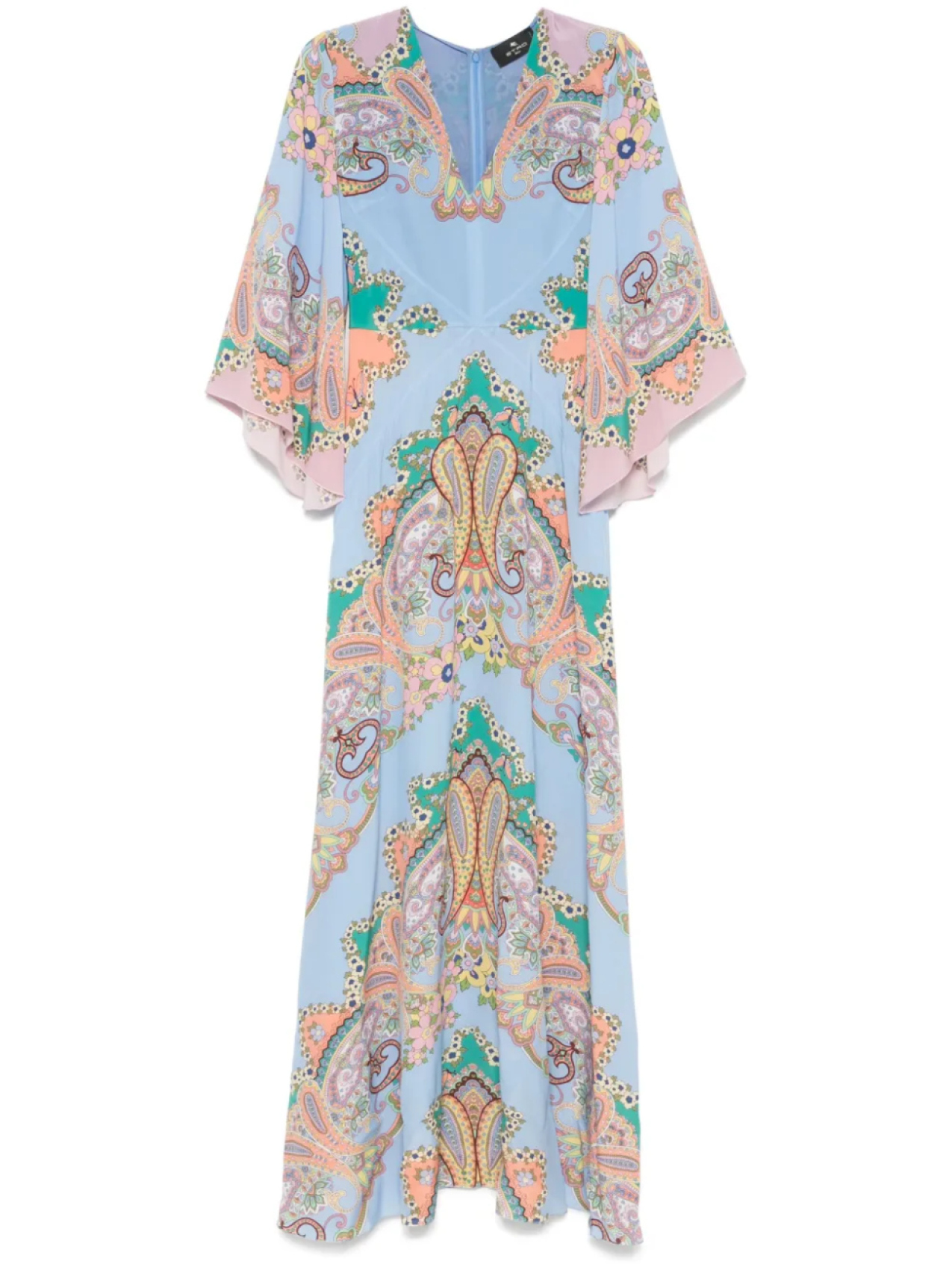 

ETRO платье макси с принтом пейсли, синий