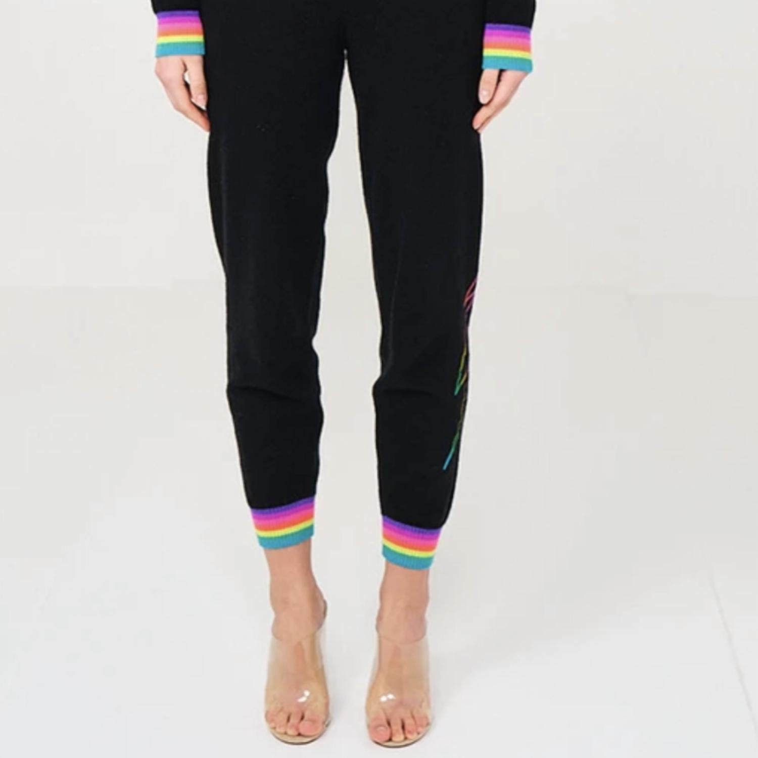 

Джоггеры Rainbow Thunder Strike из кашемира в цвете Multi Brodie Cashmere