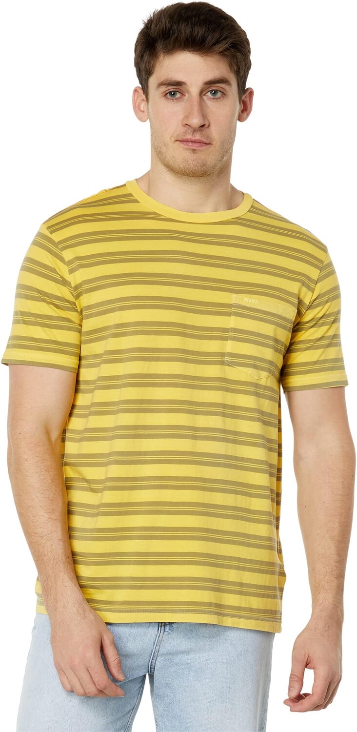

Футболка RVCA PTC Stripe Short Sleeve, цвет Bamboo
