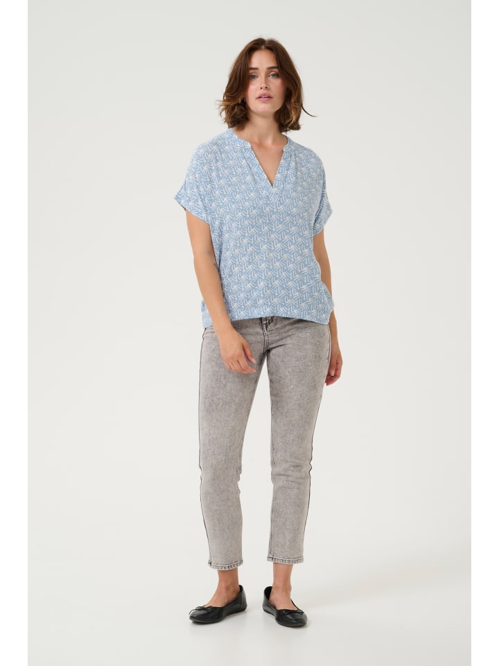 

Блузка Kaffe, цвет blue/moonstruck print