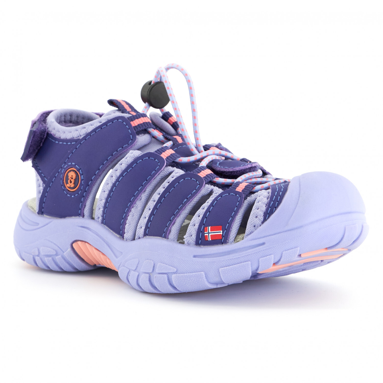Сандалии Trollkids Kid's Kvalvika Sandal, цвет Navy/Viper Green — фото 2