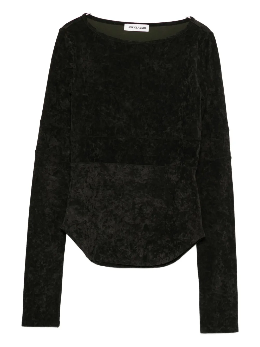 

Топ с длинными рукавами Low Classic, коричневый