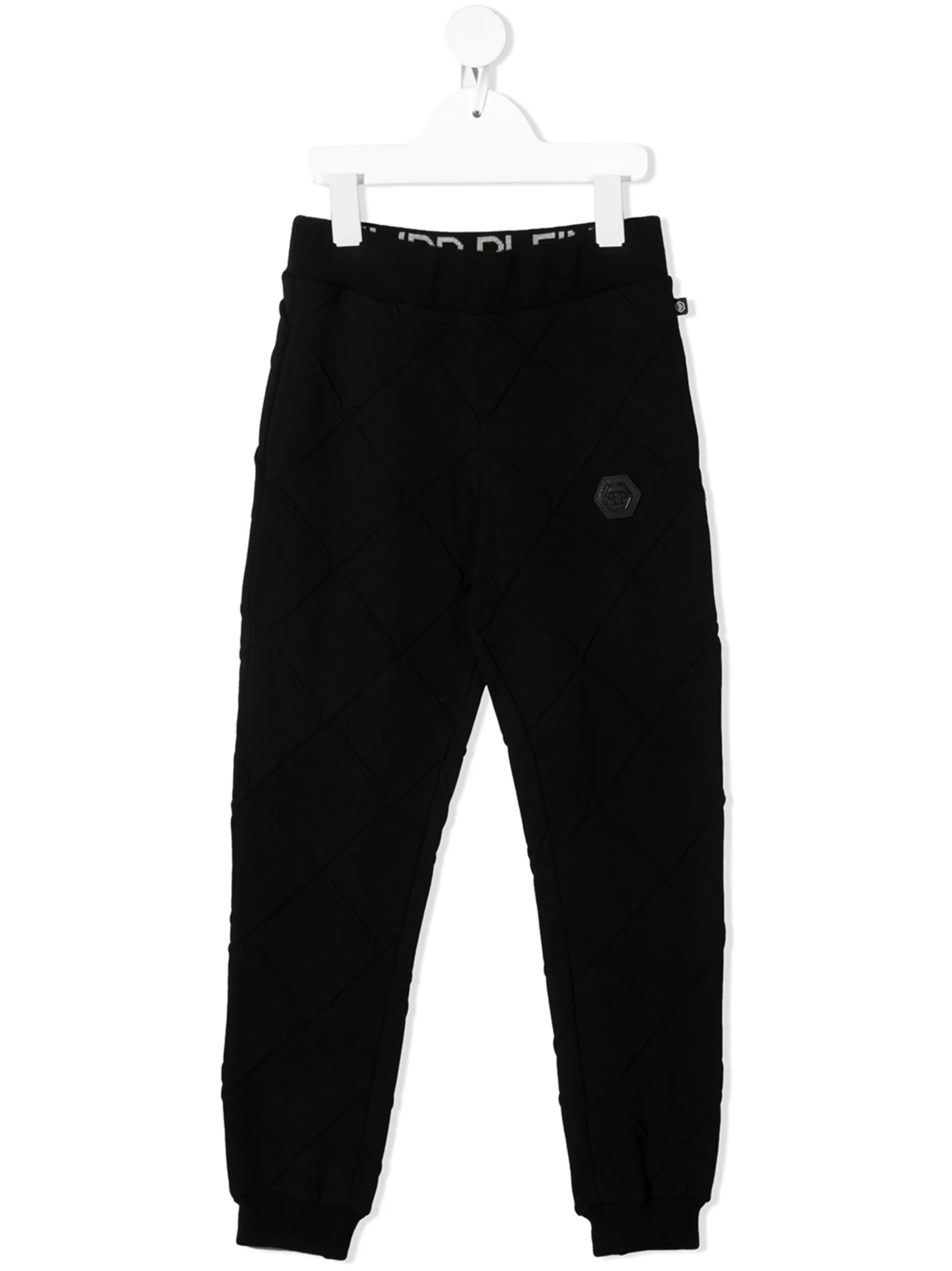 

Стеганые джоггеры Philipp Plein Junior, черный