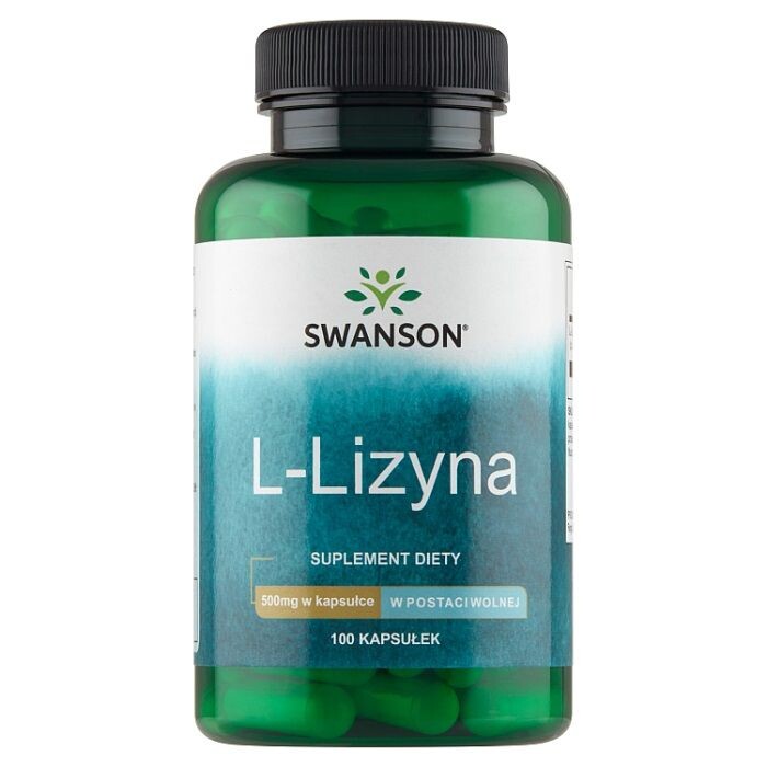 

Препарат, укрепляющий иммунитет и поддерживающий нервную систему Swanson L-Lizyna kapsułki 500 mg, 100 шт