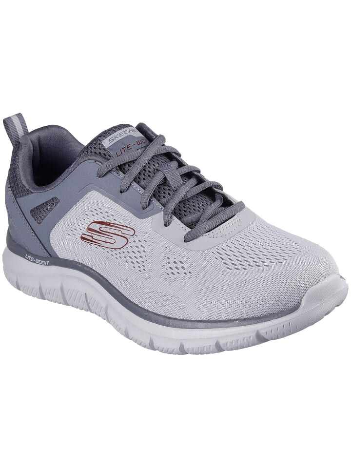 Кроссовки женские Skechers Track сетчатые из веганских материалов, серый