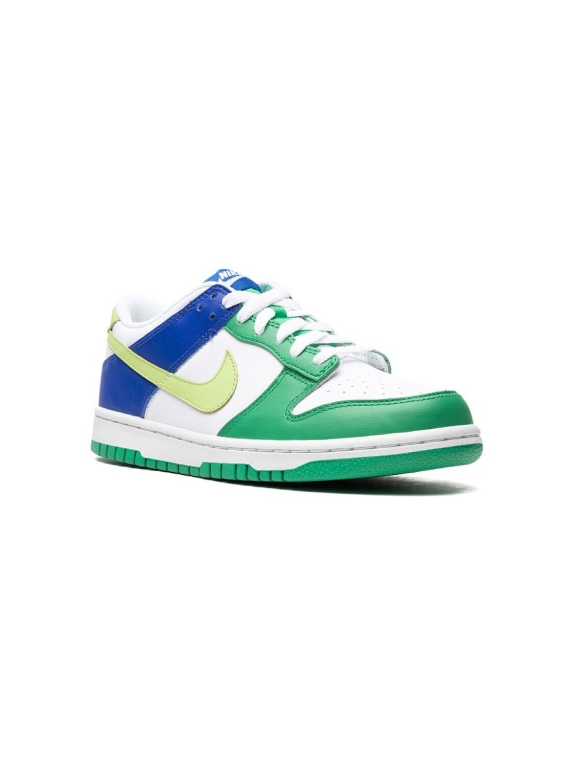 

Nike Kids кроссовки Dunk Low Green/Blue, белый