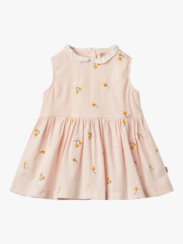 

Платье Baby Elma без рукавов с цветочной вышивкой WHEAT, Natural Cream