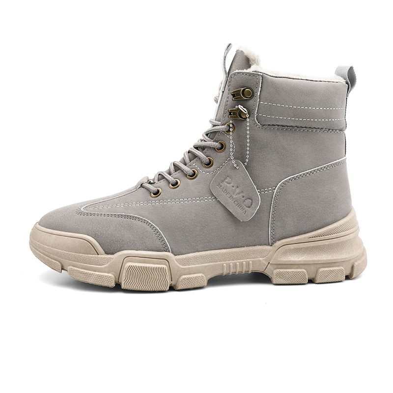 

CariteSport Короткие мартинсы мужские с серой подкладкой из флиса, цвет Gray Fleece-Lined