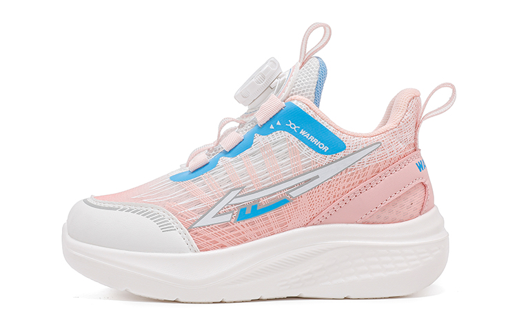 

Warrior Низкие Детские Беговые Кроссовки, Розовый/Синий/Белый