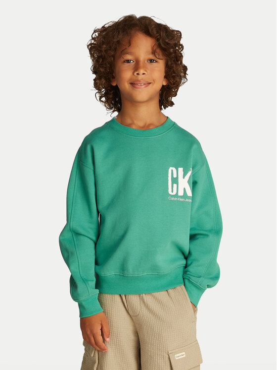

Толстовка обычного кроя Summer IB0IB02462 Calvin Klein Jeans, зеленый