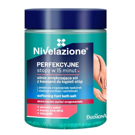 

Соль для ванны Nivelazione Strongly Softening With Acids For Foot Bath 350g