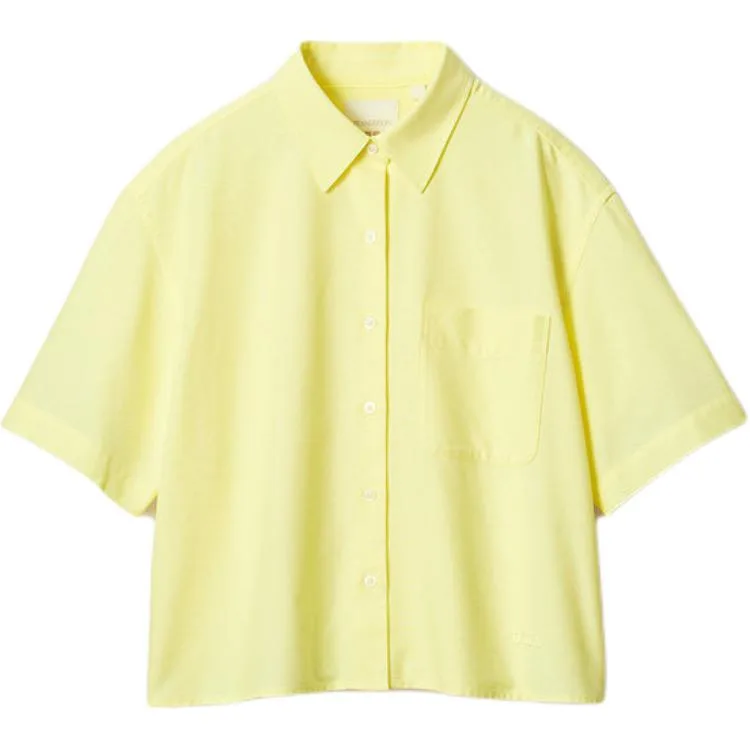 Рубашка JW Anderson SS26 женская UNIQLO, Apricot Yellow