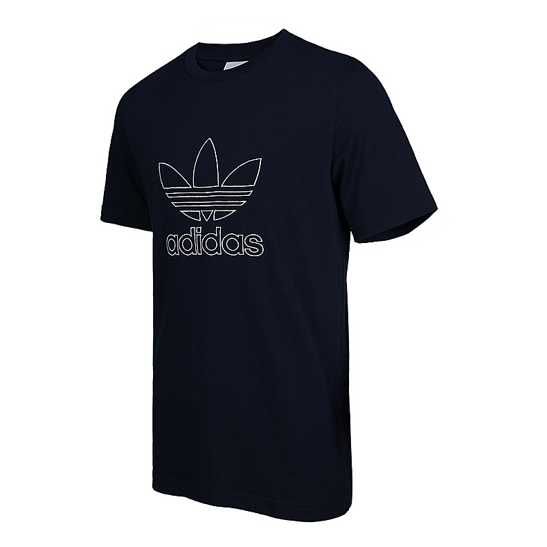 Футболка Outline Tee черная мужская Adidas Originals — фото 4