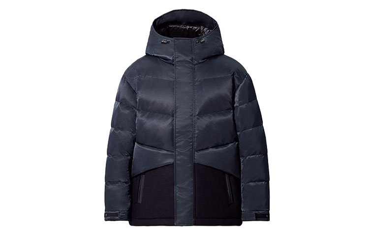 UNIQLO Куртка пуховая мужская синяя, Navy Blue — фото 3