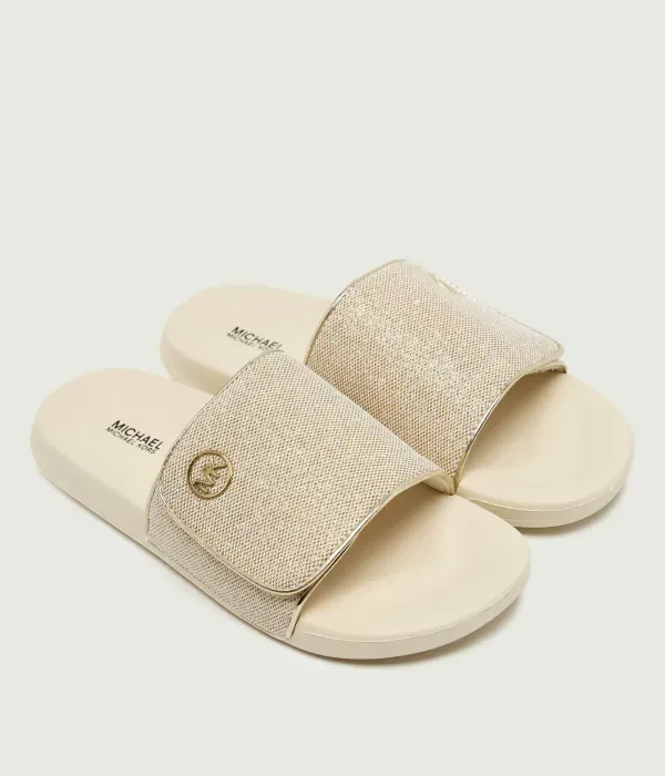Тапочки Джетт Дарби Michael Kors Kids, экрю — фото 2