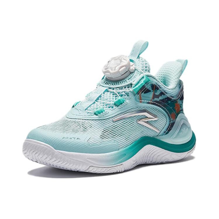 Детские баскетбольные кроссовки PS Low-top Blue Anta Kids, голубой — фото 2