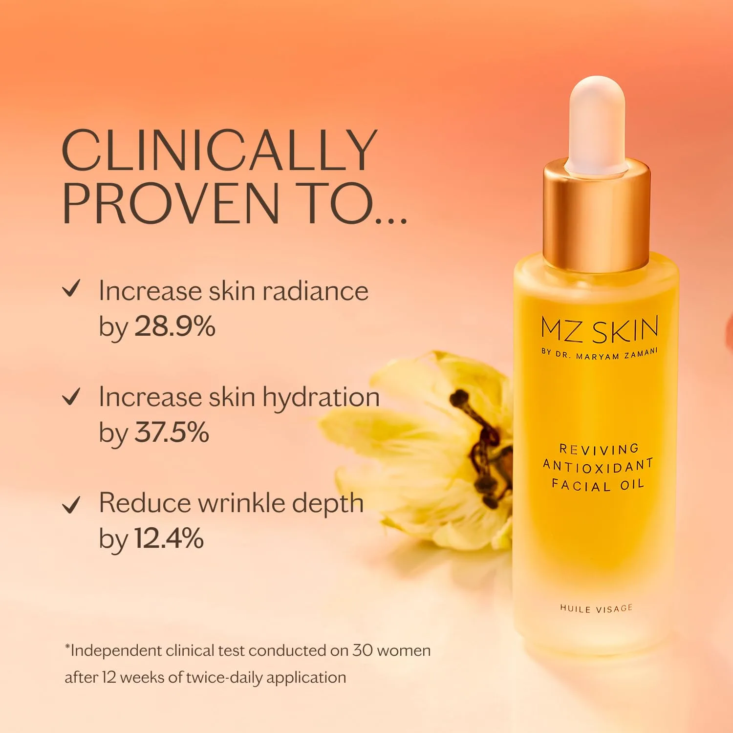 Восстанавливающее антиоксидантное масло для лица MZ SKIN, 35 мл | Богатые омега-кислотами масла семян, экстракт мастикового дерева и фитоканнабиноидный комплекс | Питает, укрепляет и успокаивает кожу Mz Skin By Maryam Zamani Md — фото 3