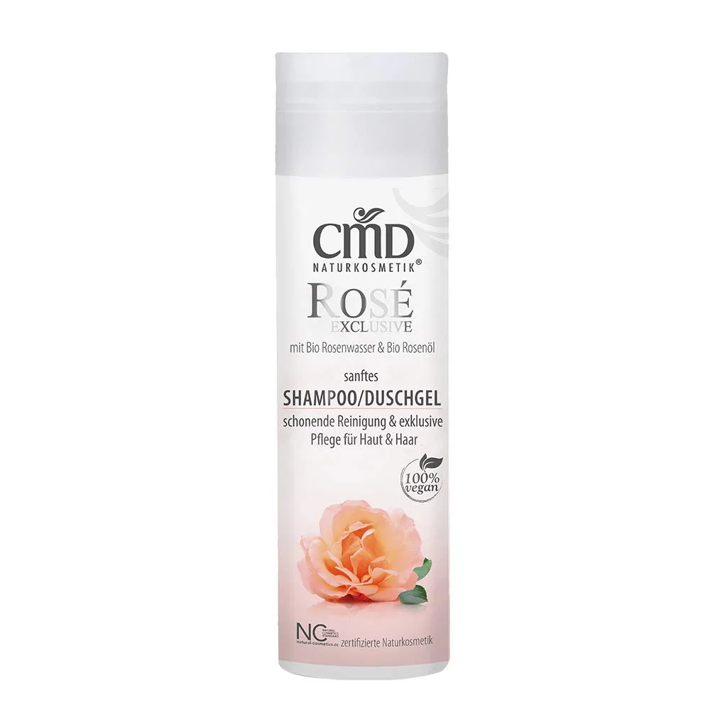 Шампунь/гель для душа Rosé Exclusive 2 в 1, 200 мл Cmd Naturkosmetik
