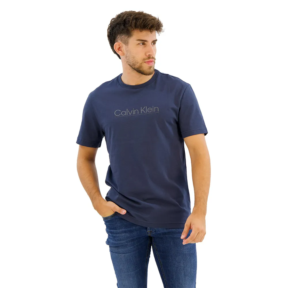 

Футболка Calvin Klein Raised Line Logo, синий
