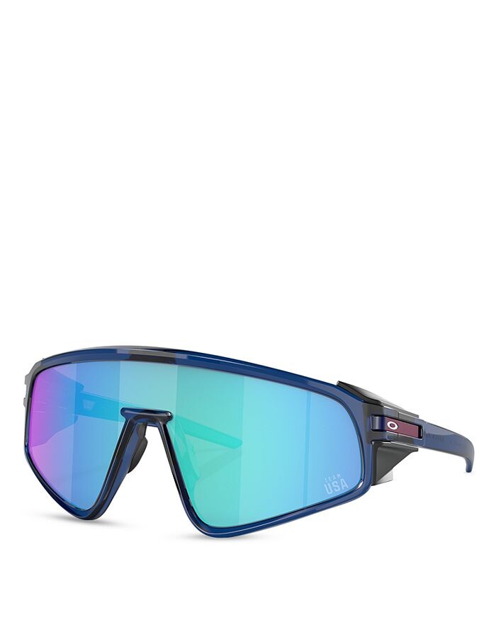 

Солнцезащитные очки Oakley с прямоугольной панелью и защелкой, 135 мм, синий