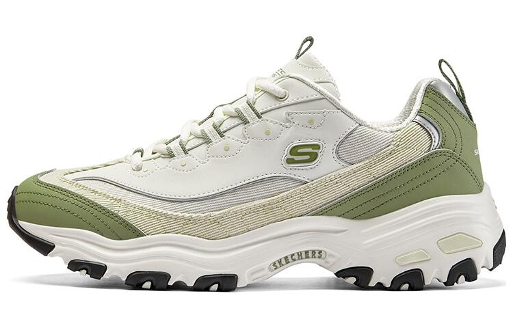 

Кроссовки Skechers D"Lites 1.0 Chunky Sneakers Men Low-top White/Green, зеленый