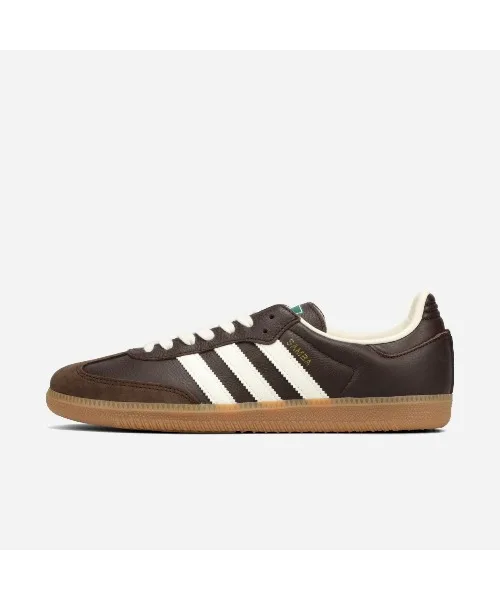 Унисекс кожаные кроссовки adidas Samba OG JR0891 коричневые — фото 4