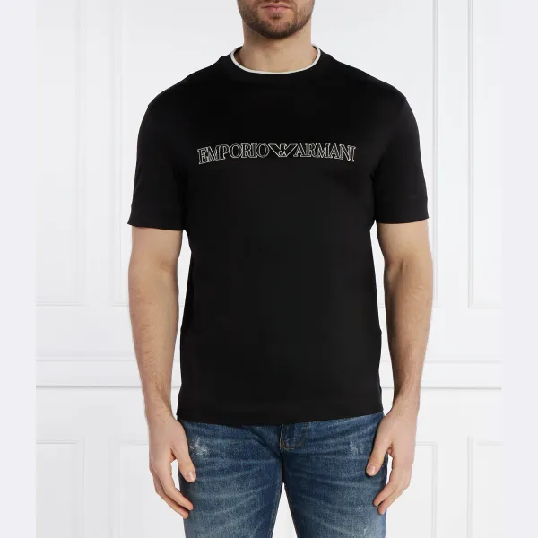 

Футболка стандартного кроя Emporio Armani, черный